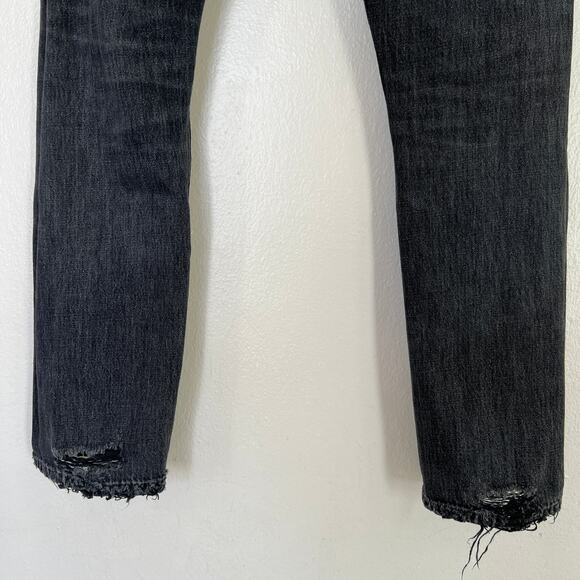 Citizens of Humanity Jeans Emerson Slim Fit Boyfriend Ankle Black Pepper Size 26 - Picture 8 of 14